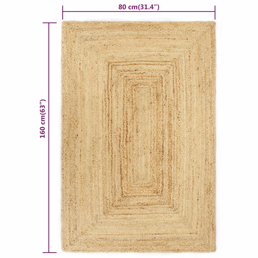 Teppich Handgefertigt Jute