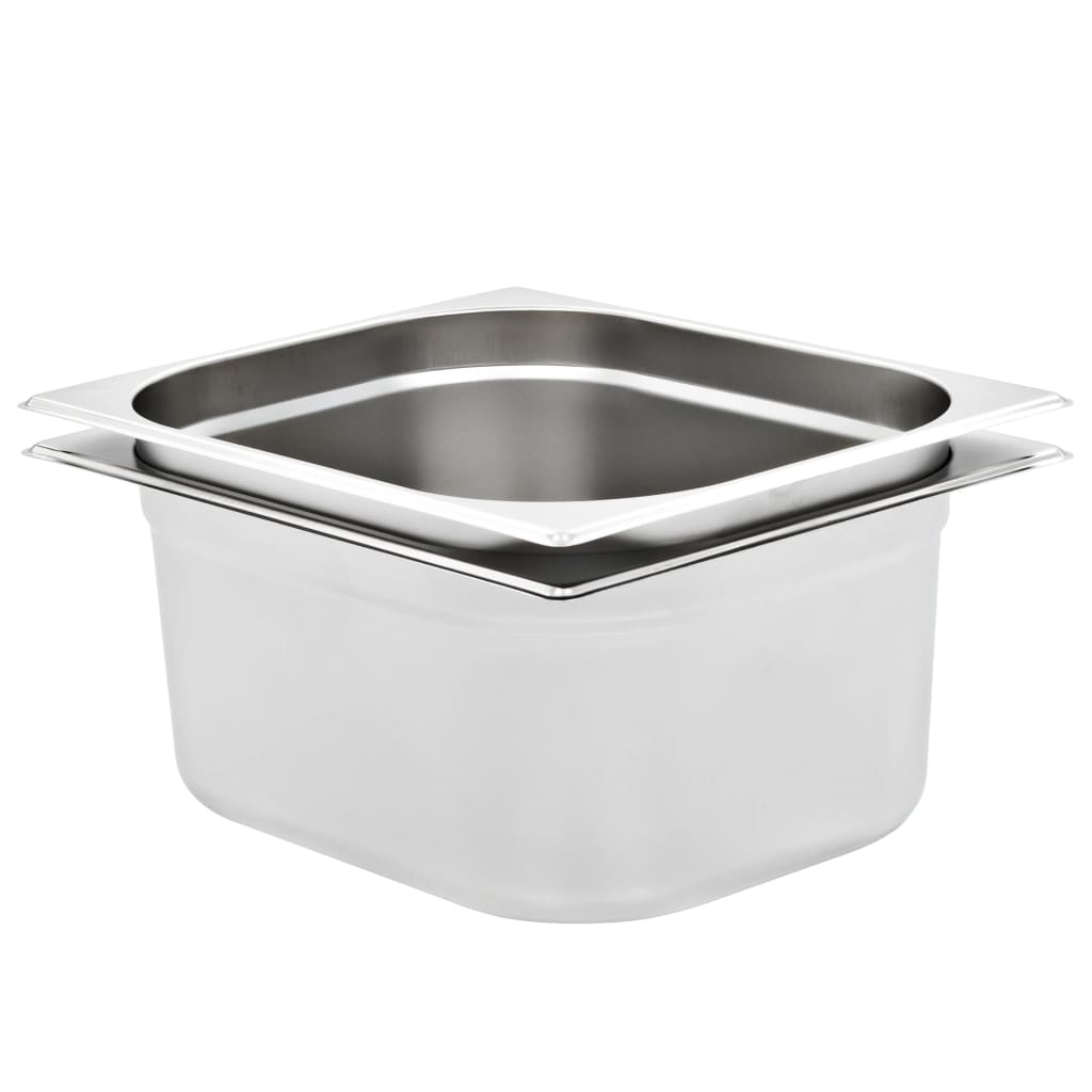 Gastronormbehälter 2 Stk. Gn 1/2 150 Mm Edelstahl