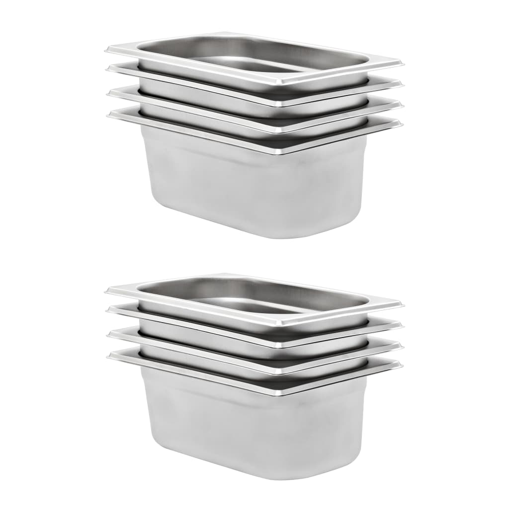 Gastronormbehälter 4 Stk. Gn 1/4 150 Mm Edelstahl