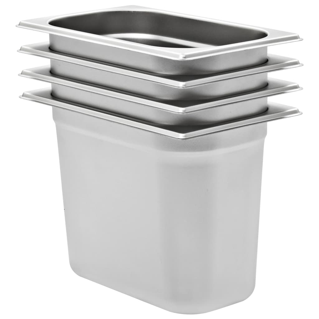 Gastronormbehälter 4 Stk. Gn 1/4 150 Mm Edelstahl