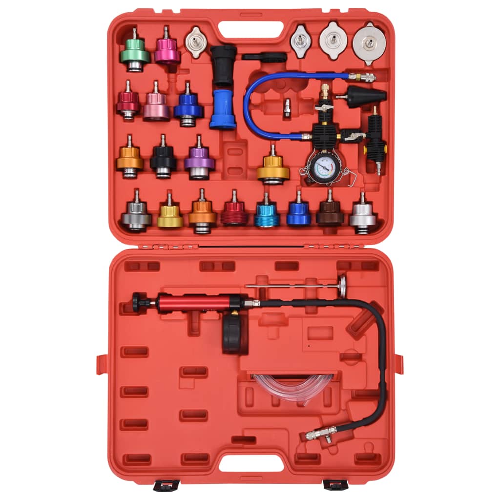 Druckprüfgerät Für Kühlsystem & Kühlerdeckel 28-Tlg.