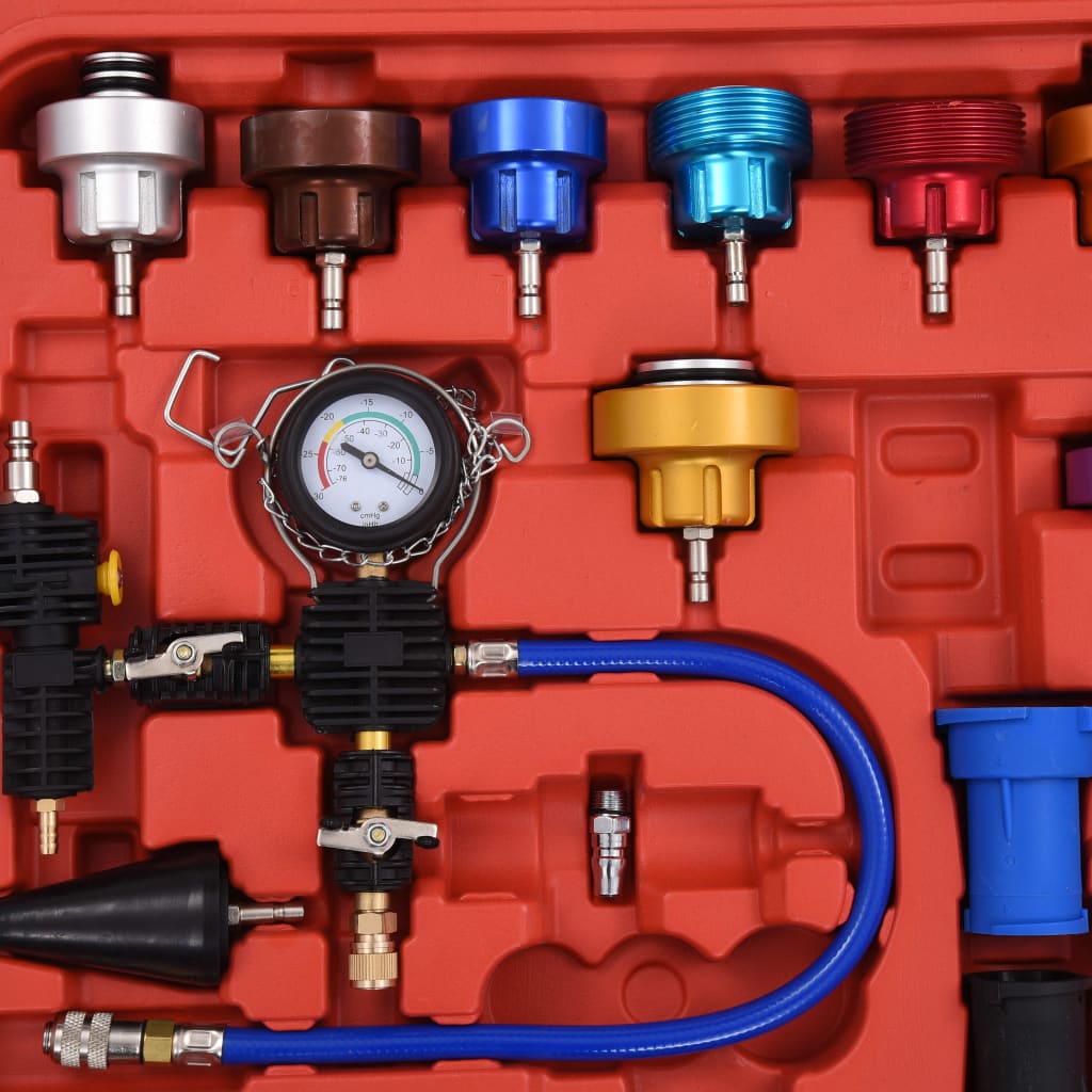 Druckprüfgerät Für Kühlsystem & Kühlerdeckel 28-Tlg.