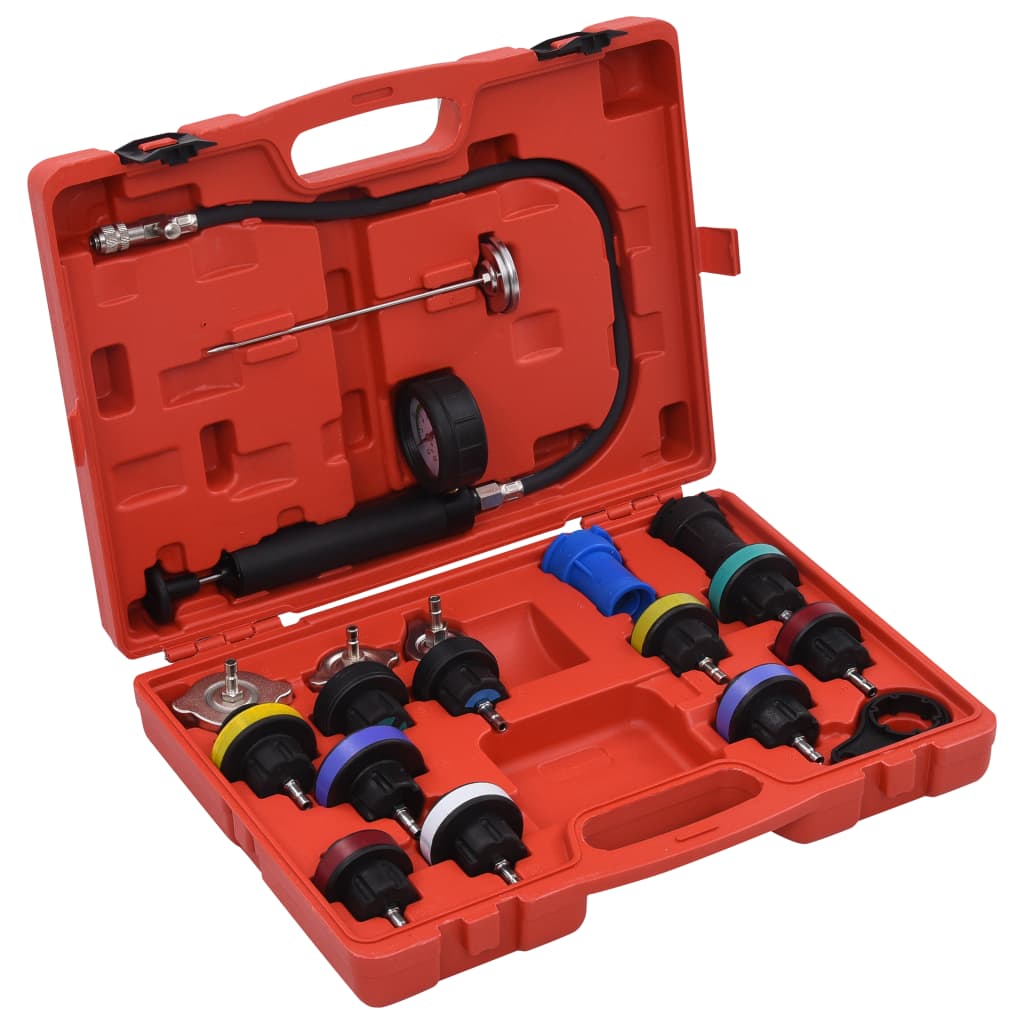 Druckprüfgerät Für Kühlsysteme & Kühlerdeckel 18-Tlg.