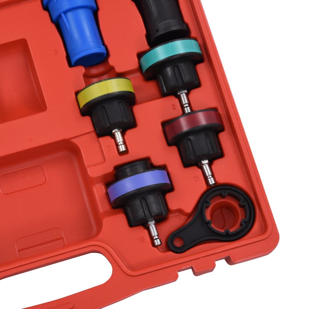 Druckprüfgerät Für Kühlsysteme & Kühlerdeckel 18-Tlg.