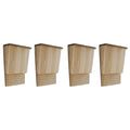 Fledermaushäuser 4 Stk. 22 X 12 X 34 Cm Holz