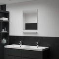 Wandspiegel Mit Regal 80×60 Cm Hartglas