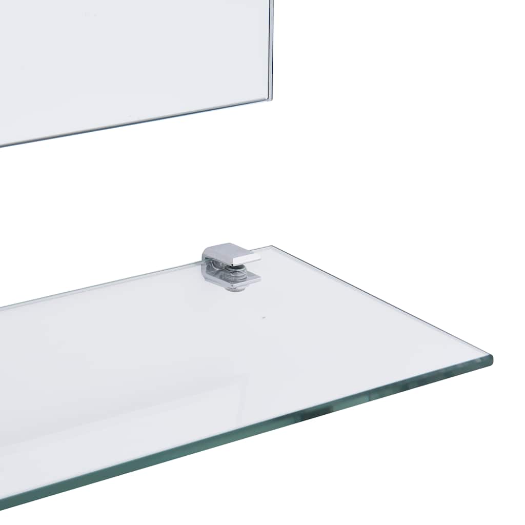 Wandspiegel Mit Regal 80×60 Cm Hartglas