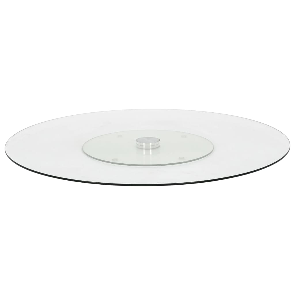 Servierplatte Drehbar Transparent 60 Cm Hartglas