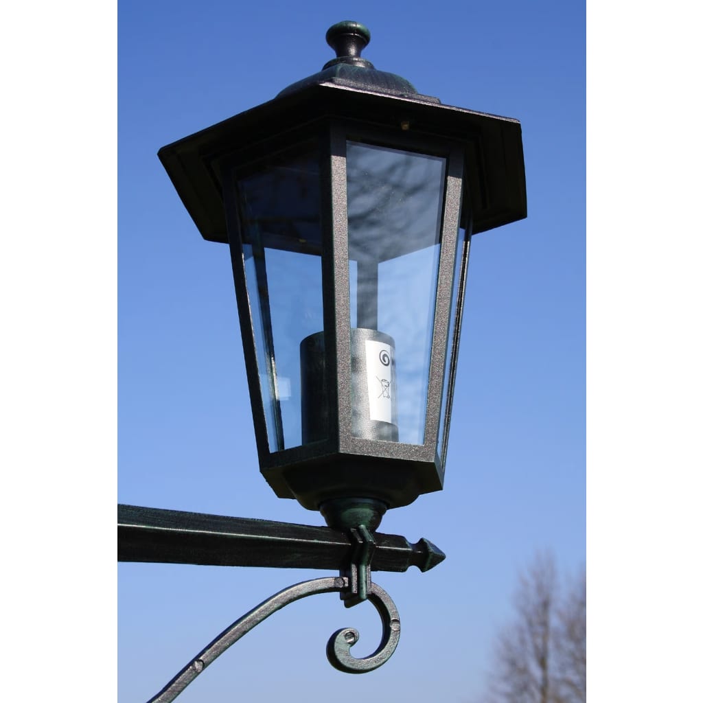 Gartenlaterne 3-Flammig 215 Cm /Schwarz Aluminium
