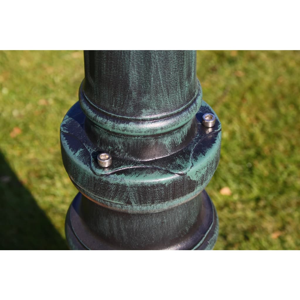 Gartenlaterne 3-Flammig 215 Cm /Schwarz Aluminium