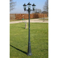 Gartenlaterne 3-Flammig 215 Cm /Schwarz Aluminium
