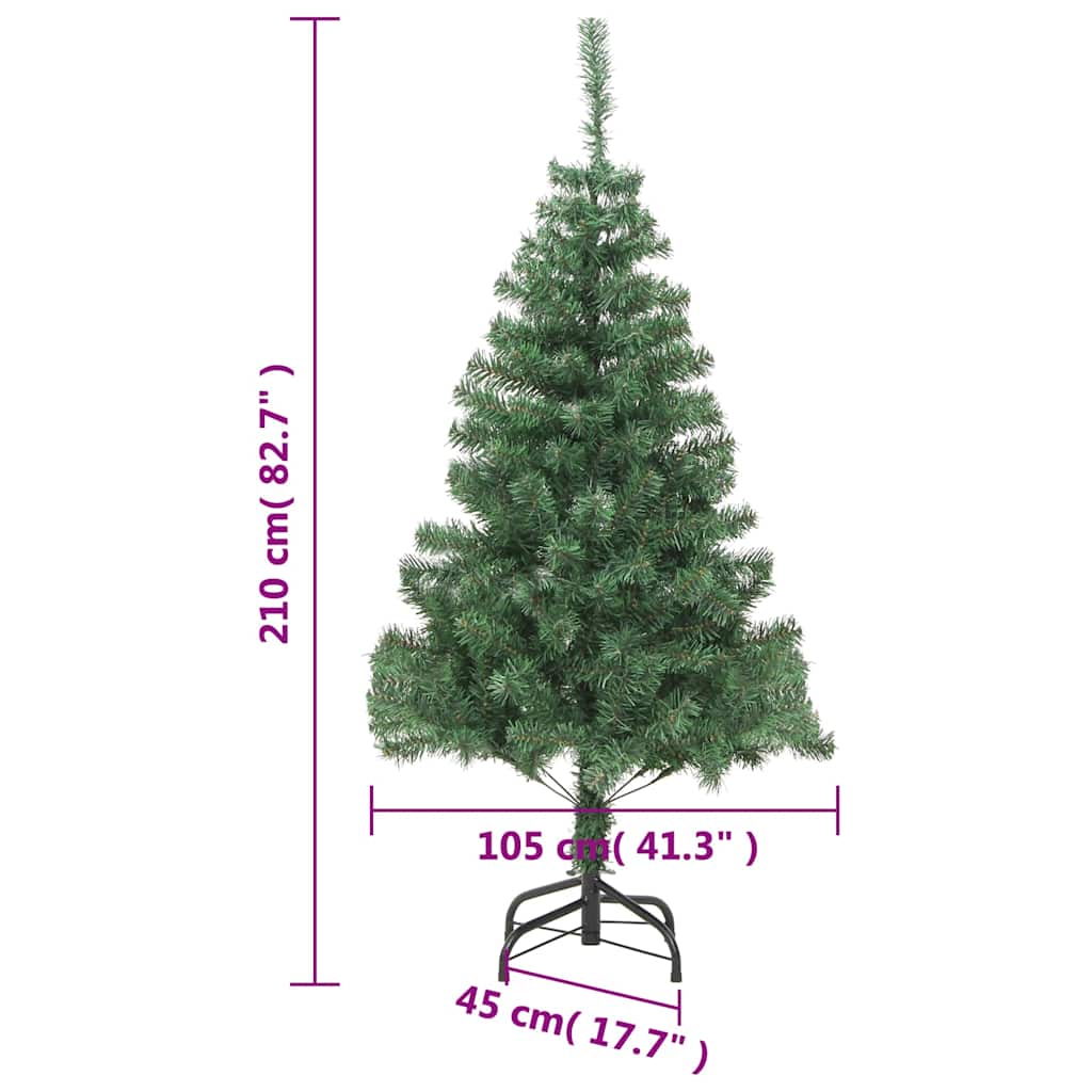 Künstlicher Weihnachtsbaum Mit Stahlständer 210 Cm 910 Zweige Grün