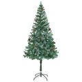 Künstlicher Weihnachtsbaum Mit Tannenzapfen 180 Cm Grün