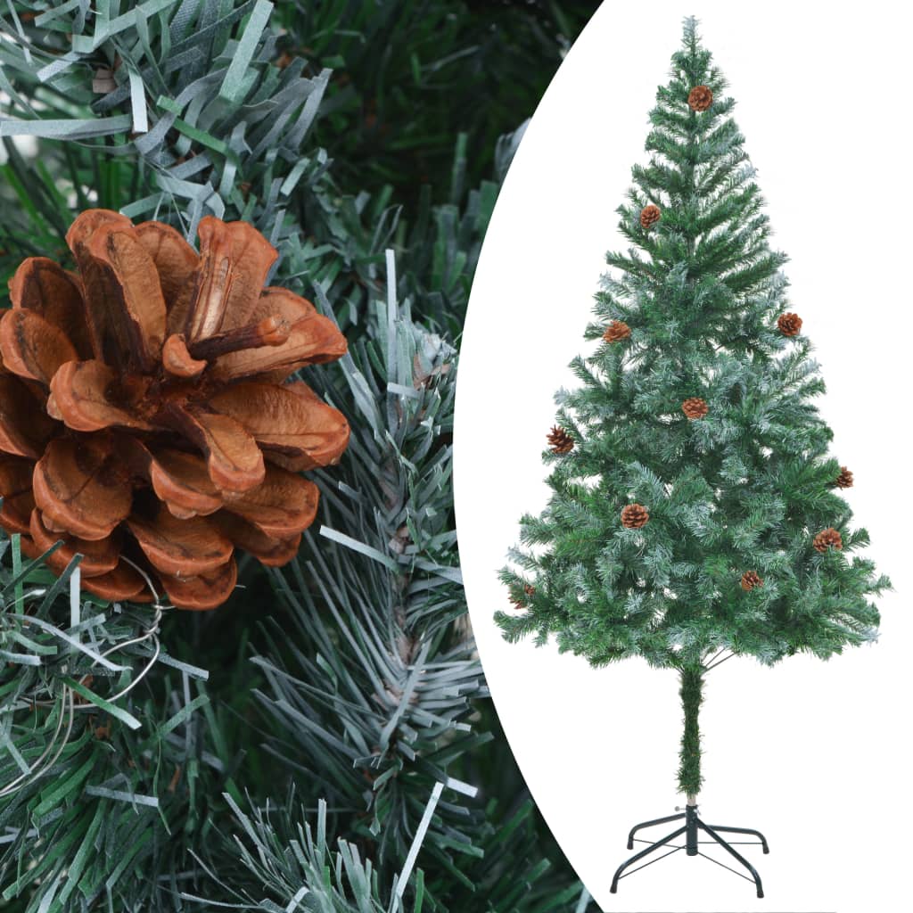 Künstlicher Weihnachtsbaum Mit Tannenzapfen 180 Cm Grün