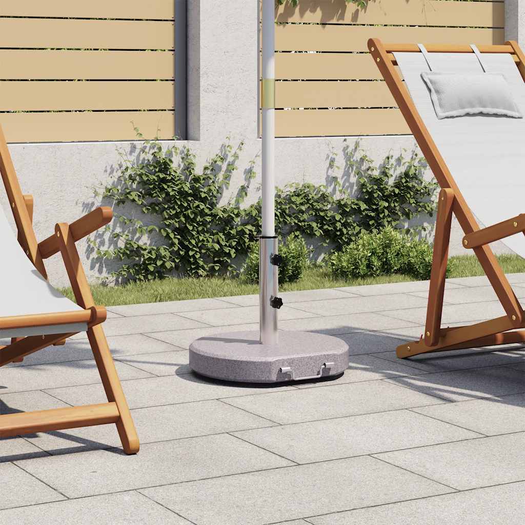 Sonnenschirmständer Granit Rund Grau