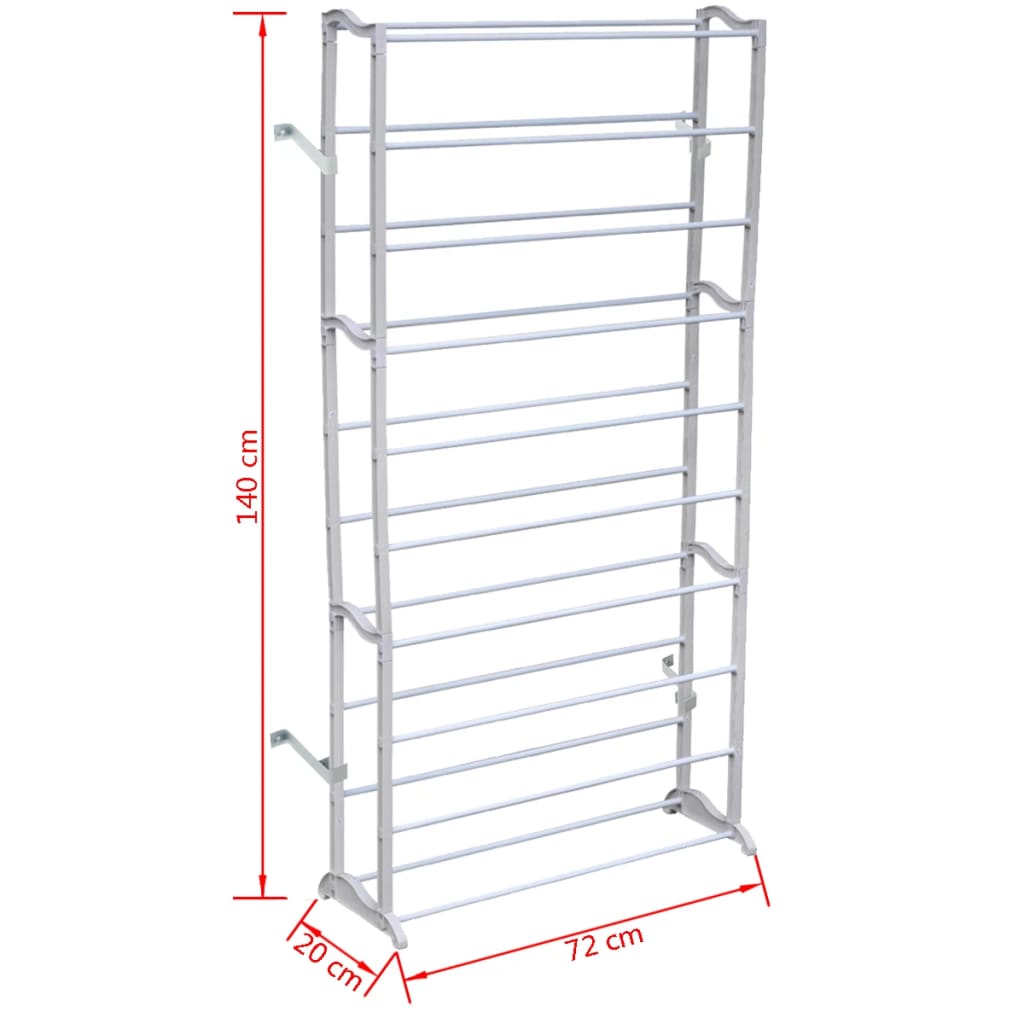 Schuhregal Für 40 Paar Schuhe Schuhschrank 140Cm