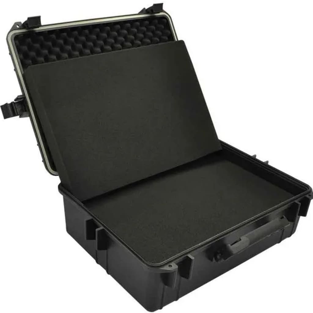 Transportkoffer Schwarz Mit Schaumstoff 35 L Fassungsvermögen