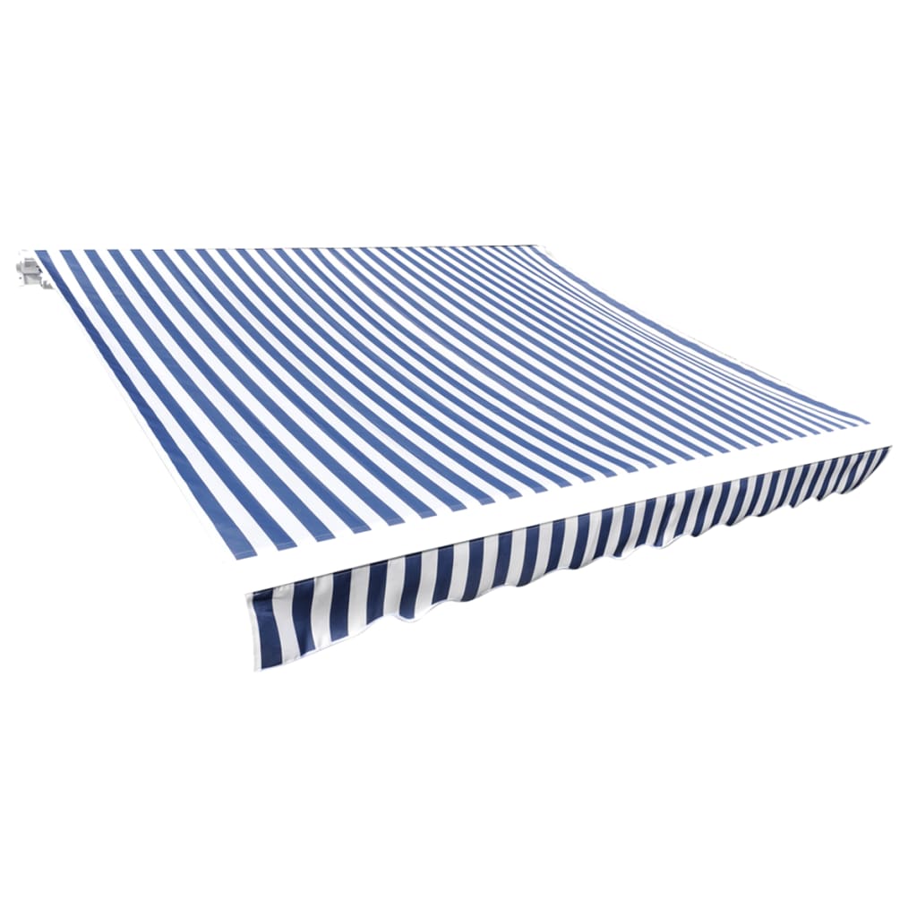 Markisenbespannung 5X3,5 M Blau Und Weiß