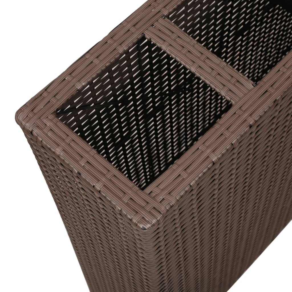 Garten-Hochbeet Mit 4 Töpfen Poly Rattan