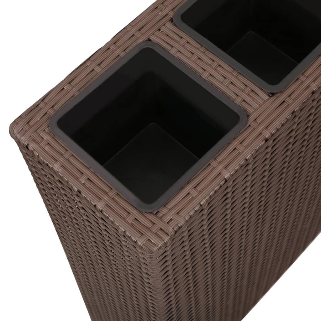Garten-Hochbeet Mit 4 Töpfen Poly Rattan