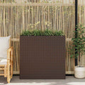 Garten-Hochbeet Mit 4 Töpfen Poly Rattan