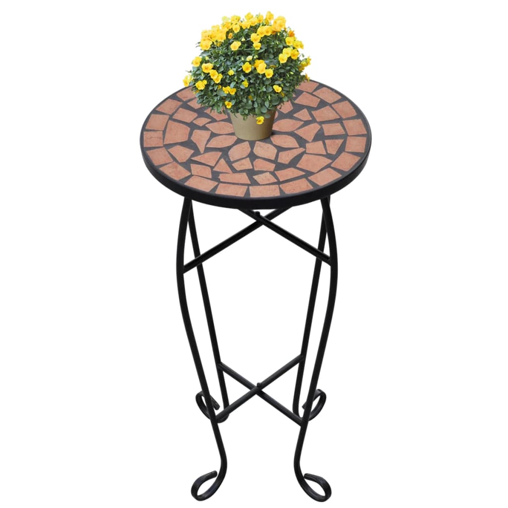Mosaiktische 3 Stk. Keramik Terracotta