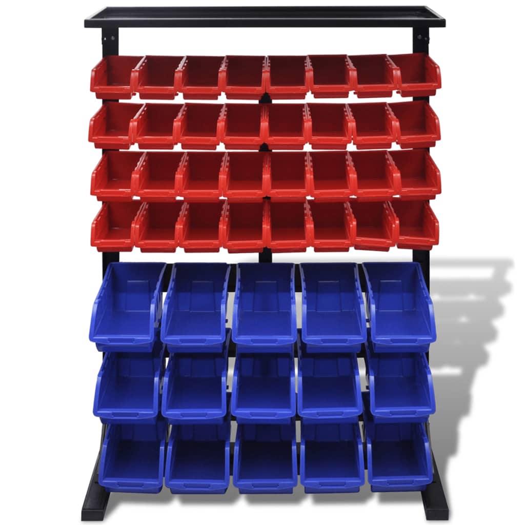 Werkstattboxen Mit Ständer Blau & Rot