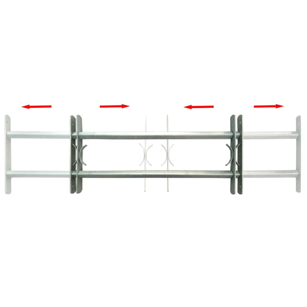 Fenstergitter Verstellbar Mit 2 Querstäben 700-1050 Mm