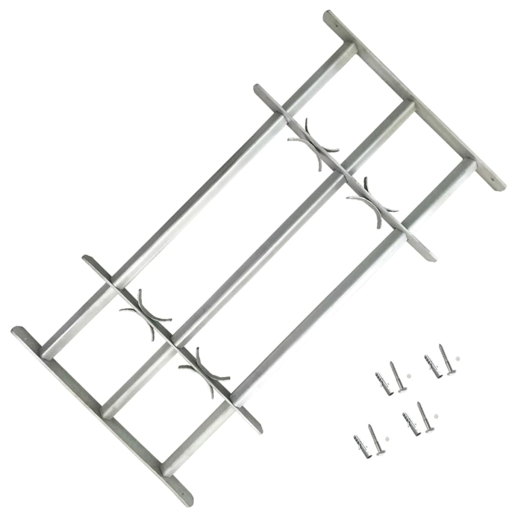 Fenstergitter Verstellbar Mit 2 Querstäben 700-1050 Mm