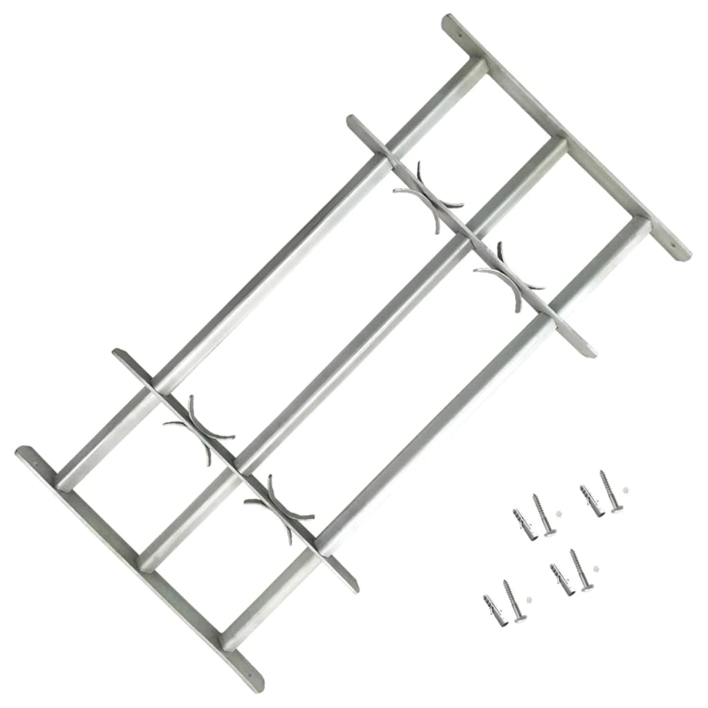 Fenstergitter Verstellbar Mit 2 Querstäben 700-1050 Mm