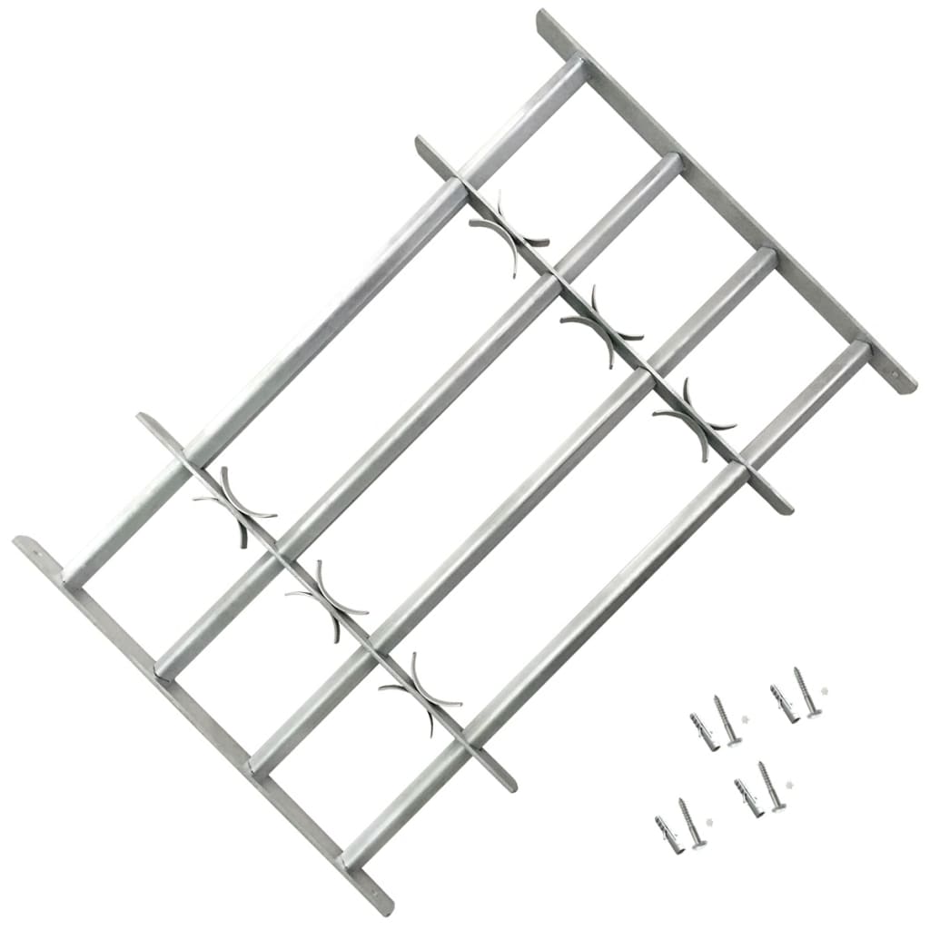 Fenstergitter Verstellbar Mit 2 Querstäben 700-1050 Mm