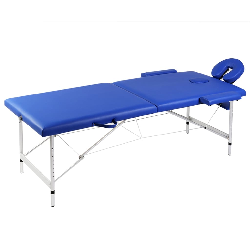 Massageliege 2-Zonen Aluminiumgestell 186X68 Cm