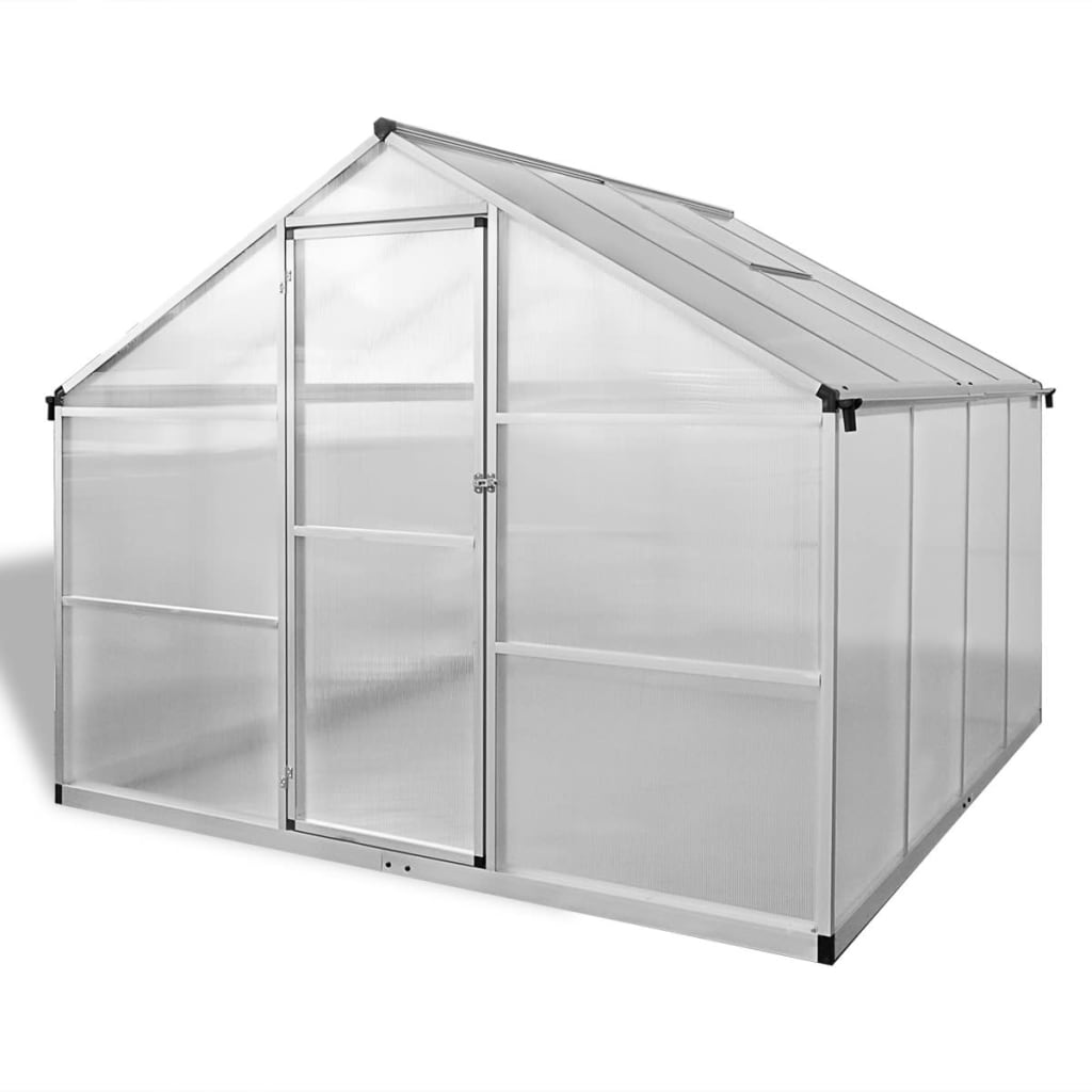 Gewächshaus Mit Fundament Verstärkt Aluminium 6,05 M²