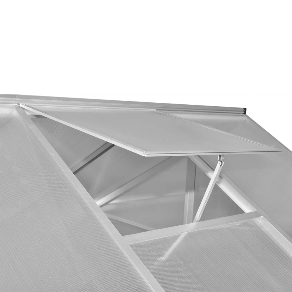 Gewächshaus Mit Fundament Verstärkt Aluminium 6,05 M²