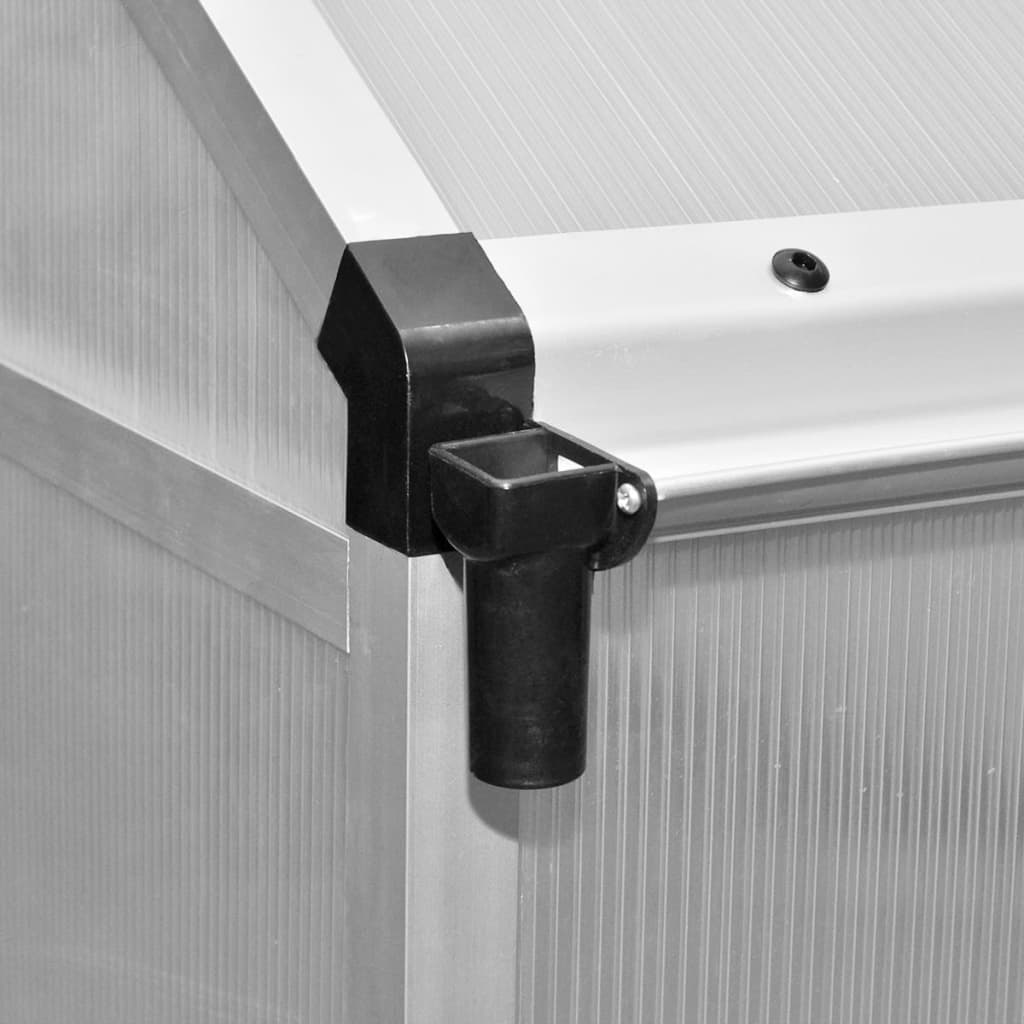 Gewächshaus Mit Fundament Verstärkt Aluminium 6,05 M²