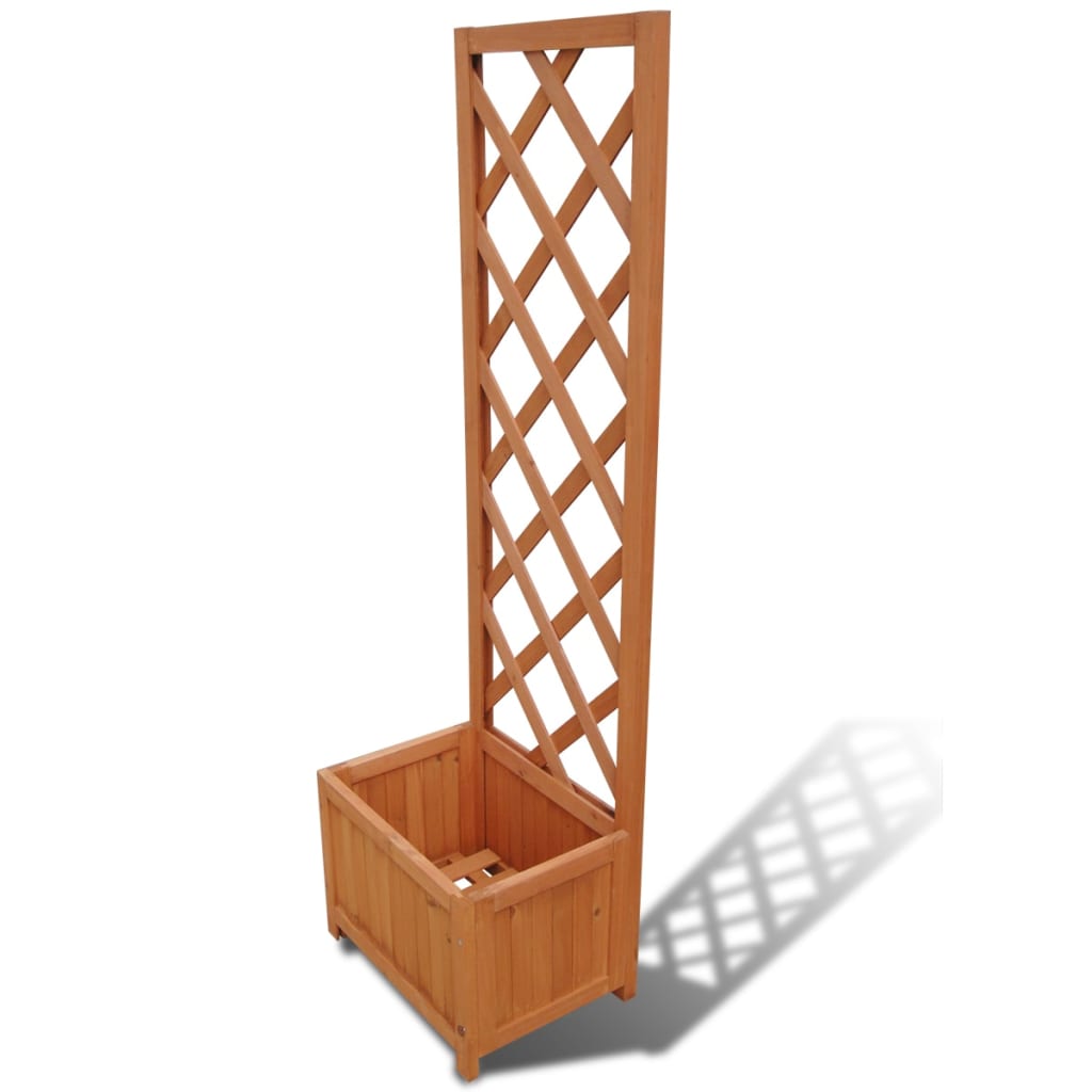 Garten-Spalier Mit Blumenkasten Tannenholz