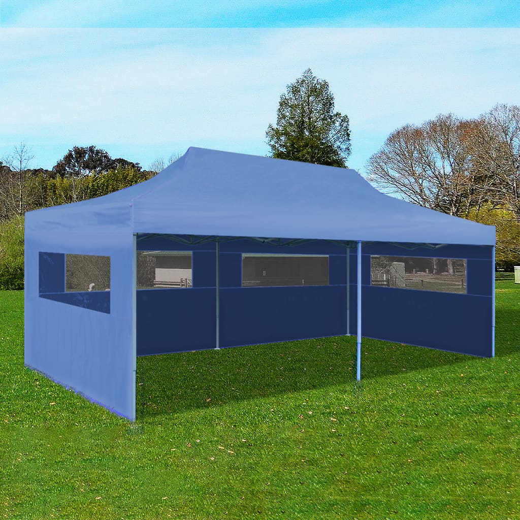 Pop-Up-Partyzelt Faltbar 3×6 M Blau