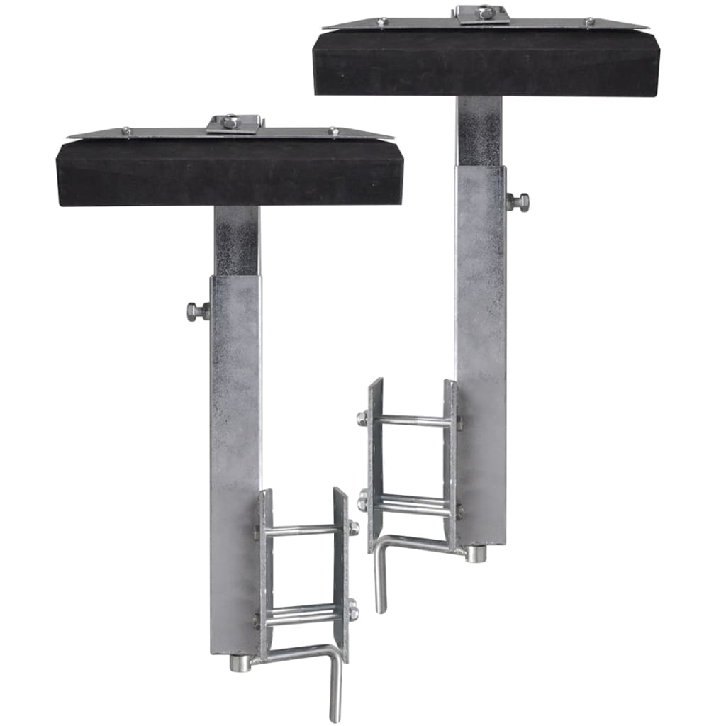 Bootstrailer-Stützen Vollgummi 2Er-Set 63 - 88 Cm