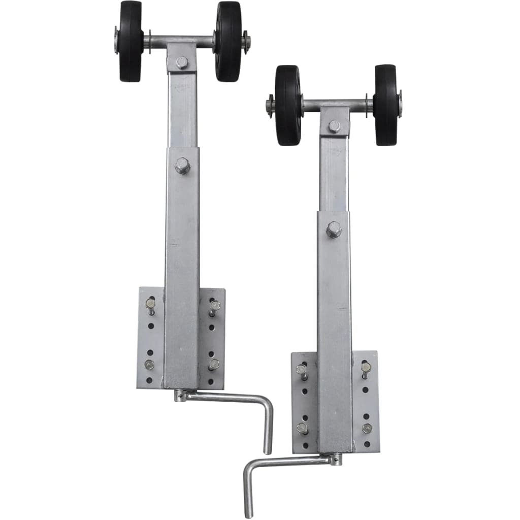 Bootstrailer-Stützen Doppelrollen 2Er-Set 59-84 Cm