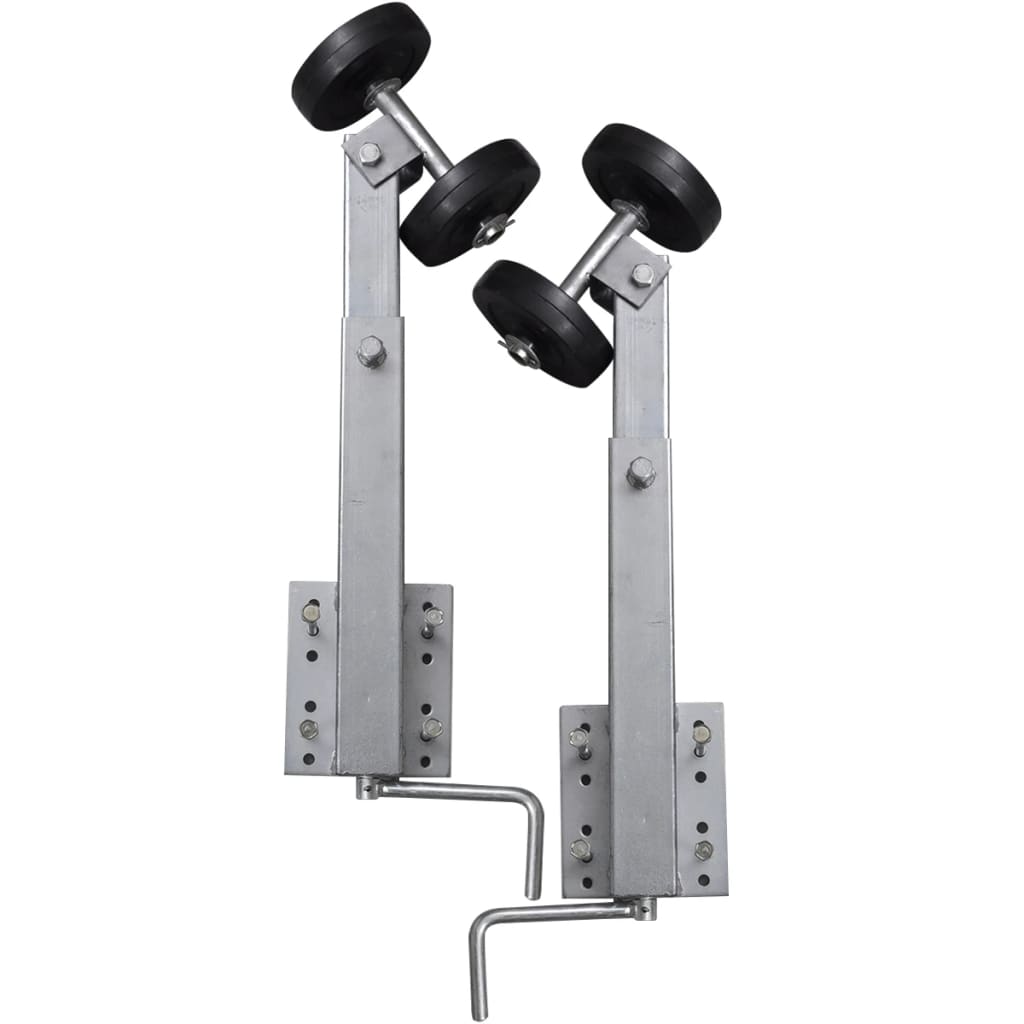 Bootstrailer-Stützen Doppelrollen 2Er-Set 59-84 Cm