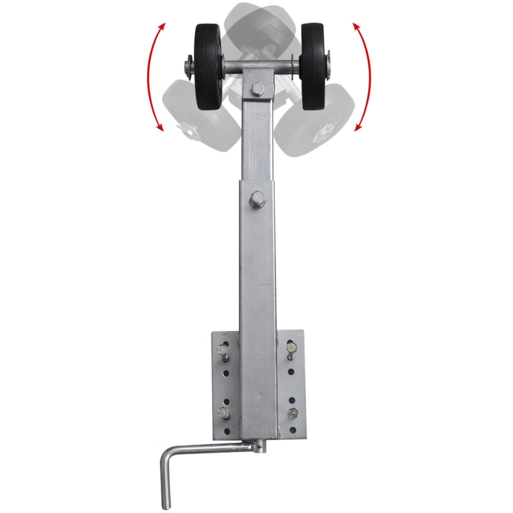 Bootstrailer-Stützen Doppelrollen 2Er-Set 59-84 Cm