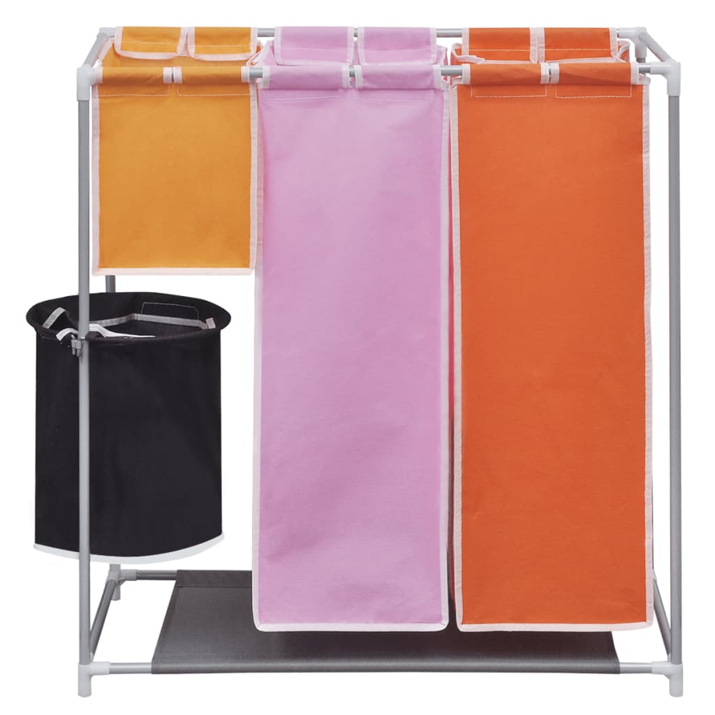 3-Kammer-Wäschekorb Mit Wascheimer