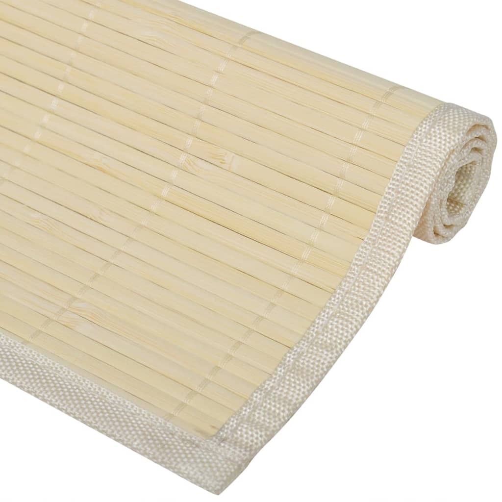 6 Bambus-Platzdeckchen 30 X 45 Cm Natur