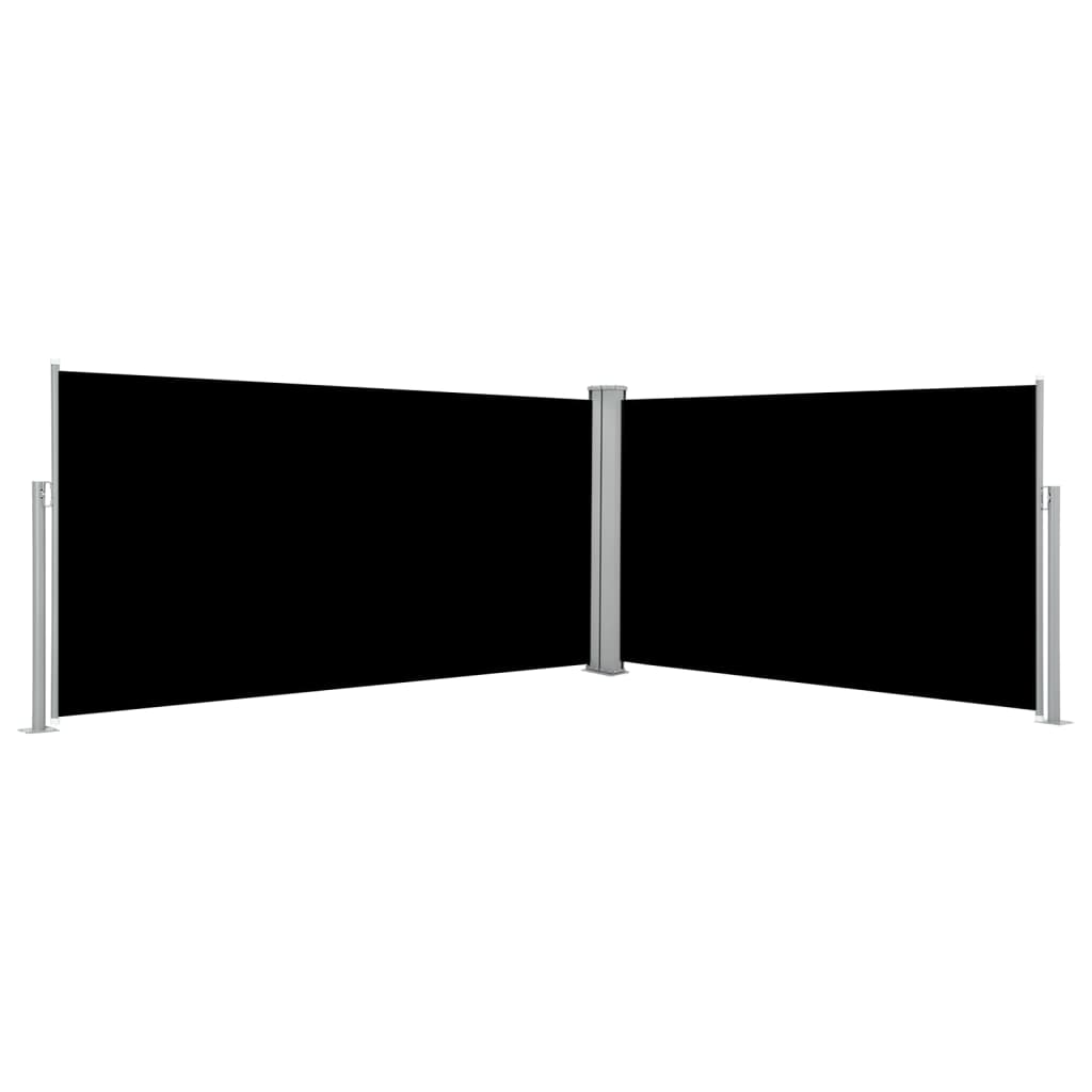 Seitenmarkise Ausziehbar Schwarz 160×600 Cm