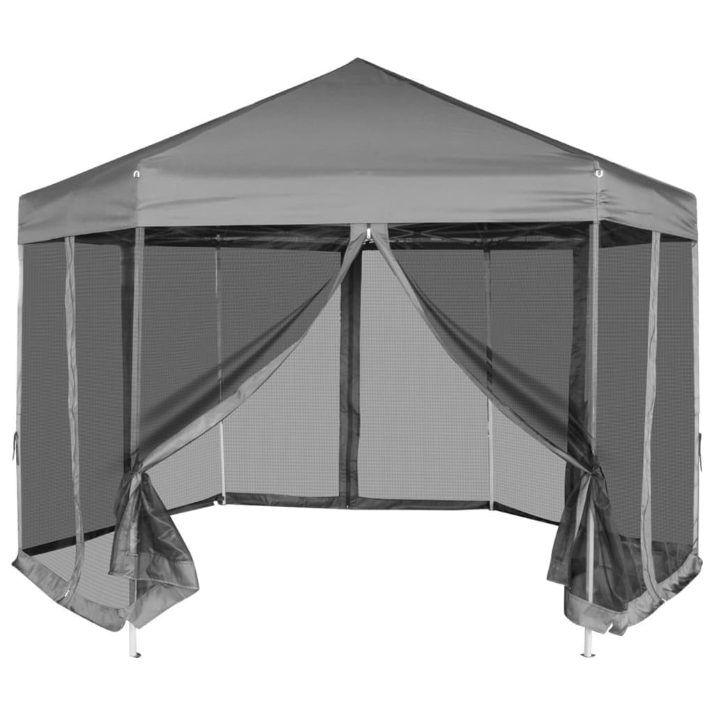 Hexagonal Pop-Up Zelt Mit 6 Seitenwänden 3,6X3,1 M