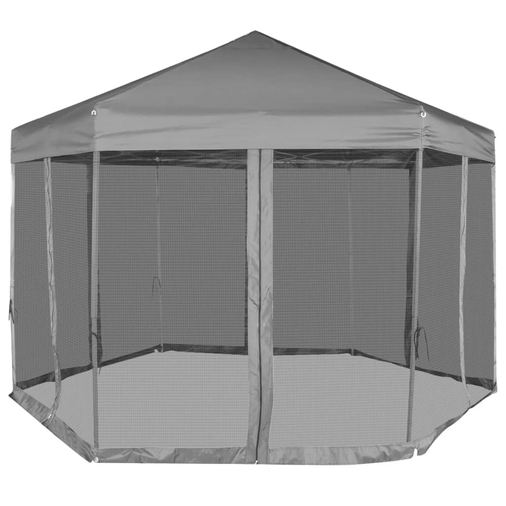 Hexagonal Pop-Up Zelt Mit 6 Seitenwänden 3,6X3,1 M