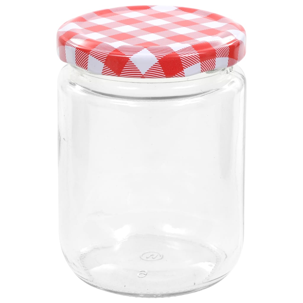 Marmeladengläser Mit Weißem/Rotem Deckel 96 Stk. 230 Ml