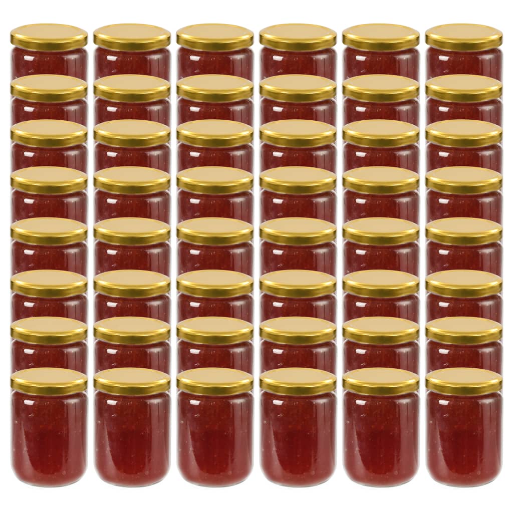 Marmeladengläser Mit Weißem/Rotem Deckel 96 Stk. 230 Ml
