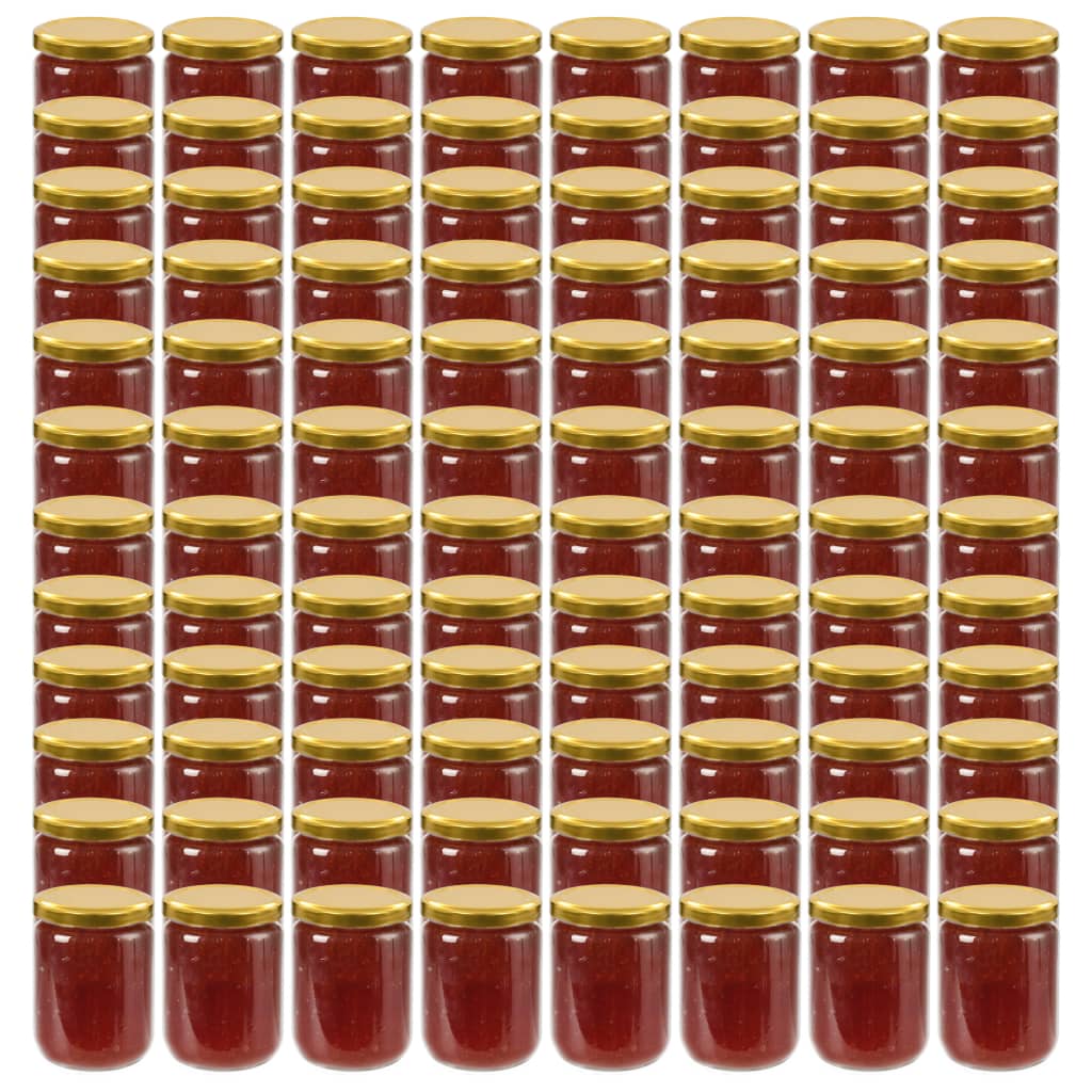 Marmeladengläser Mit Weißem/Rotem Deckel 96 Stk. 230 Ml