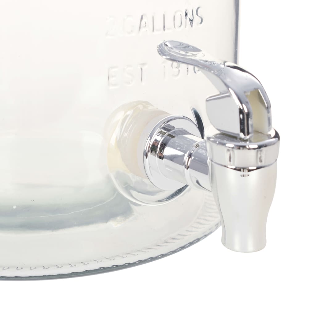 Wasserspender Xxl Mit Zapfhahn Transparent 8 L Glas